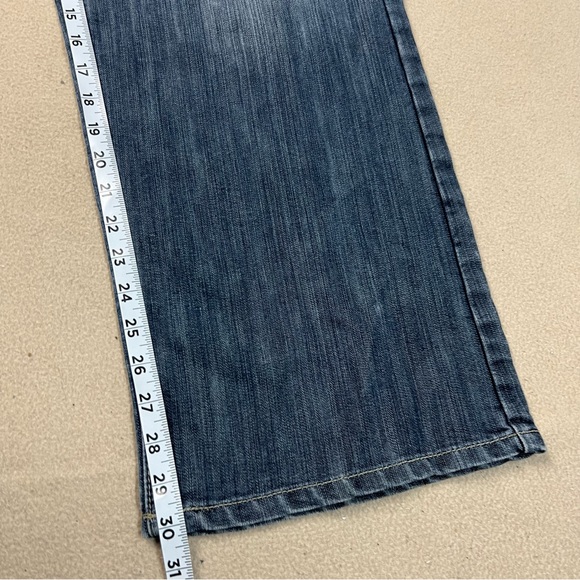 Avirex Jeans Men 36x32 Dark Wash Embroidered Y2K Style Baggy Vtg 2000s 36x30 Act - Picture 3 of 10